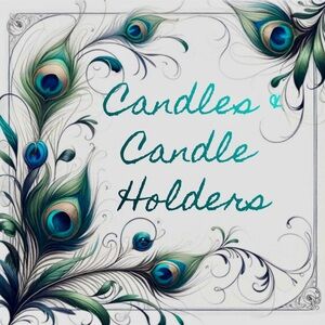 Floral Crystal Candle Holders